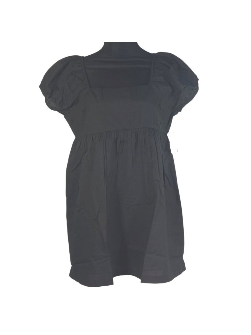 Abound Bohemian Black Cotton Babydoll Minidress Sz Large NWT